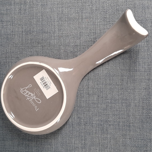 Stoneware Spoon Rest White Sheep Gray Country Kitchen Urban Farm - Picture 3 of 4